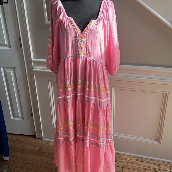 SIMPLY SOUTHERN NWT - PINK MAXI DRESS - SIZE LARGE - Picture 2 of 7